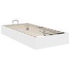 vidaXL Estrutura de Cama Ottoman Branco 193 x 120 x 25 cm Compensado