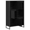 vidaXL Gabinete de Livros Carvalho Preto 68 x 30 x 108,5 cm