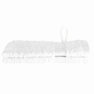 vidaXL Toalha de Convidado SOLUND 2 pcs Branco 15 x 21 cm 550 gsm