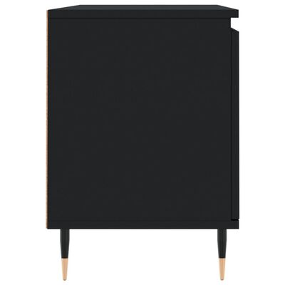 vidaXL Móvel de TV 104x35x50 cm derivados de madeira preto