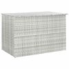 vidaXL Caixa de arruma&ccedil;&atilde;o jardim 150x100x100cm vime PE cinza-claro