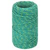 vidaXL Corda utilit&aacute;ria multiusos 2 mm 250 m Verde PP 27 kg Carga m&aacute;x.