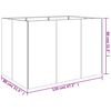 vidaXL Canteiro elevado de jardim 120x80x80 cm a&ccedil;o corten