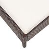 vidaXL Conjunto sof&aacute;s de jardim c/ almofad&otilde;es 5 pcs vime PE castanho