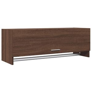vidaXL Roupeiro 100x32,5x35 cm derivados de madeira carvalho castanho