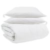vidaXL Conjunto de Edredom com travesseiro 3 pcs Branco Pena de ganso
