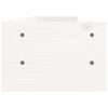 vidaXL Suporte para monitor 100x24x16 cm madeira pinho maci&ccedil;a branco