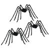 vidaXL Decora&ccedil;&atilde;o de Aranha de Halloween 3 unid. Preto 200 cm