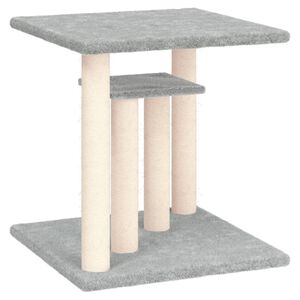 vidaXL Postes arranhadores para gatos com plataformas 50cm cinza-claro