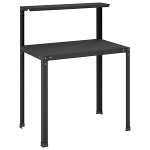 vidaXL Mesa de envasamento 100 x 50 x 104 cm A&ccedil;o revestido a p&oacute; Preto