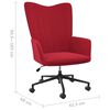 vidaXL Cadeira de descanso veludo vermelho tinto