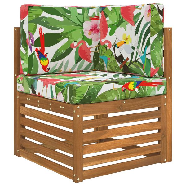 vidaXL Almofada para Sof&aacute; Externo 3 pcs colorido Poli&eacute;ster