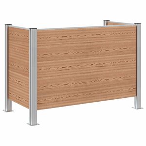 vidaXL Cerca para Ca&ccedil;amba de Lixo Castanho 161 x 85 x 115 cm