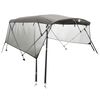 vidaXL Toldo 4 arcos Bimini paredes malha laterais 243x(230-244)x137cm
