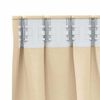 vidaXL Cortinas Blackout com Argolas 2 pcs Creme 225 x 140 cm