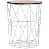 vidaXL Mesa de centro &Oslash; 47 cm branco