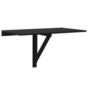vidaXL Mesa de parede dobr&aacute;vel 100x60x56 cm derivados de madeira preto