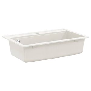 vidaXL Pia Granito 795 x 505 mm Branco