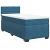 vidaXL Cama boxspring com colch&atilde;o 80x200 cm veludo azul