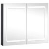 vidaXL Arm&aacute;rio espelhado para casa de banho com LED 80x12,2x68 cm