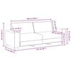 vidaXL Sof&aacute; de 3 lugares 220x77x82 cm tecido cinza-escuro