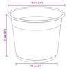 vidaXL Vaso de Flores 100 pcs Cer&acirc;mica &Oslash; 15 x 12.5 cm Pl&aacute;stico