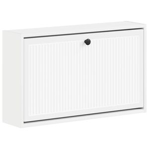 vidaXL Arm&aacute;rio de Sapatos de Parede EDE 71 x 17 x 43 cm Branco