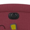 vidaXL Poltrona reclinável de massagens elétrica tecido vermelho tinto