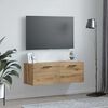 vidaXL Arm&aacute;rio de Parede carvalho artisiano 100 x 36.5 x 35 cm