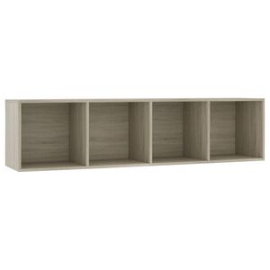 vidaXL Estante/m&oacute;vel de TV 143x30x36 cm contraplacado carvalho sonoma