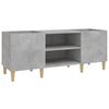 vidaXL Arm&aacute;rio p/ discos 121x38x48 cm derivados madeira cinza-cimento
