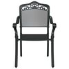 vidaXL Conjunto de Jantar para Jardim 7 pcs Preto 90 x 90 x 75 cm