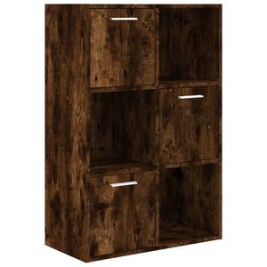 vidaXL Arm&aacute;rio de arruma&ccedil;&atilde;o 60x29,5x90 cm cor carvalho fumado