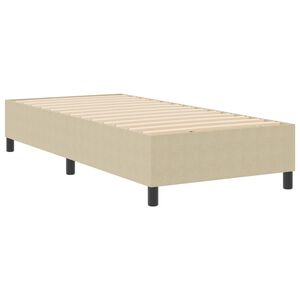 vidaXL Estrado de cama plataforma Cinza Verde 100 x 200 cm tecido