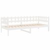 vidaXL Sof&aacute;-cama sem colch&atilde;o 90x190 cm madeira de pinho maci&ccedil;a branco