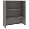 vidaXL Topo p/ arm&aacute;rio alto HAMAR 85x35x100cm pinho maci&ccedil;o cinza-claro