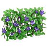 vidaXL&nbsp;Treli&ccedil;a de hera artificial extens&iacute;vel 180x20 cm verde