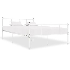 vidaXL Estrutura de cama 120x200 cm metal branco