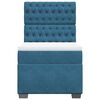 vidaXL Cama boxspring com colch&atilde;o 100x200 cm veludo azul