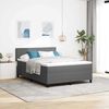 vidaXL Cama Box Spring LED Cinza Claro e Branco 140 x 200 cm