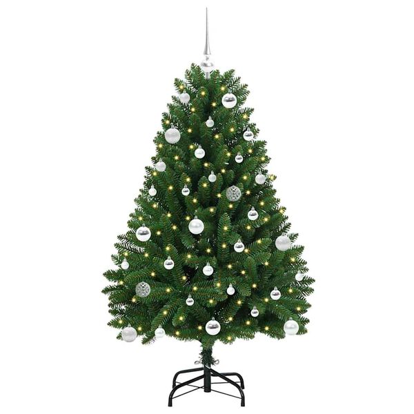vidaXL &Aacute;rvore de Natal Artificial Verde 150 cm PVC e Metal