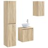 vidaXL Conjunto de M&oacute;veis para Banheiro 3 unid. Carvalho Sonoma