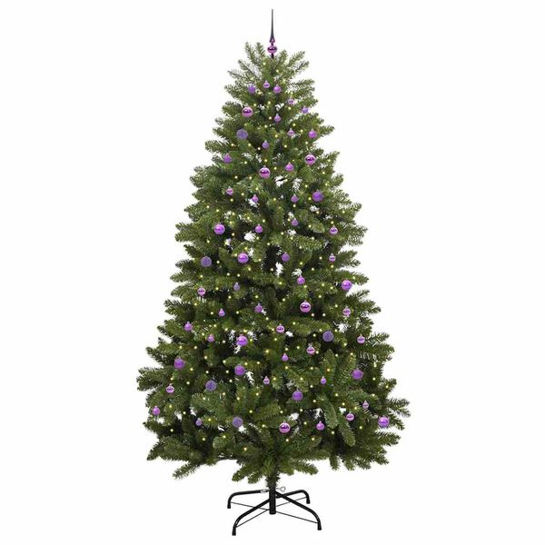 vidaXL &Aacute;rvore de Natal Artificial Verde 270 cm PVC e Metal