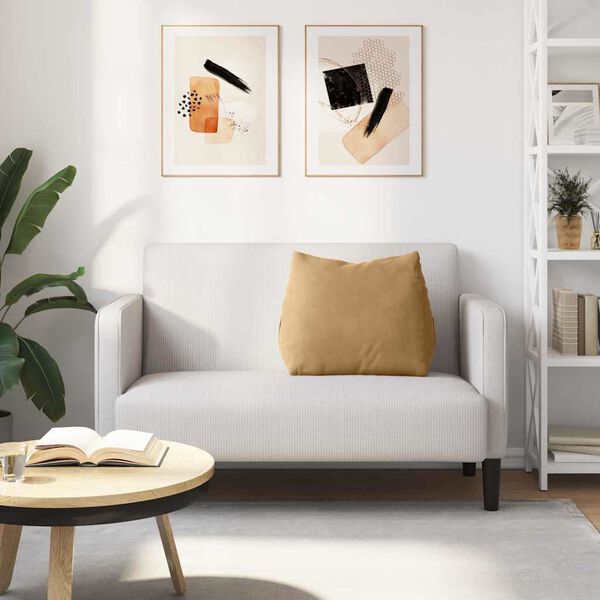 vidaXL Travesseiro para Costas Castanho 60 x 20 x 50 cm