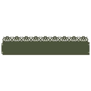vidaXL Delimitadores de relvado 10 unid. 103 x 0,05 x 22 cm A&ccedil;o