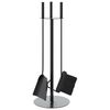 vidaXL Conjunto de ferramentas para lareira de 4 pe&ccedil;as 22x59 cm A&ccedil;o
