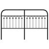 vidaXL Cabeceira de substitui&ccedil;&atilde;o 160 cm metal preto