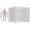 vidaXL Canil de exterior 193x193x185 cm