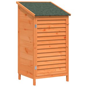vidaXL Galp&atilde;o de Jardim com telhado Castanho 59 x 56 x 113,5 cm