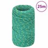 vidaXL Corda de barco 2 mm 25 m polipropileno verde